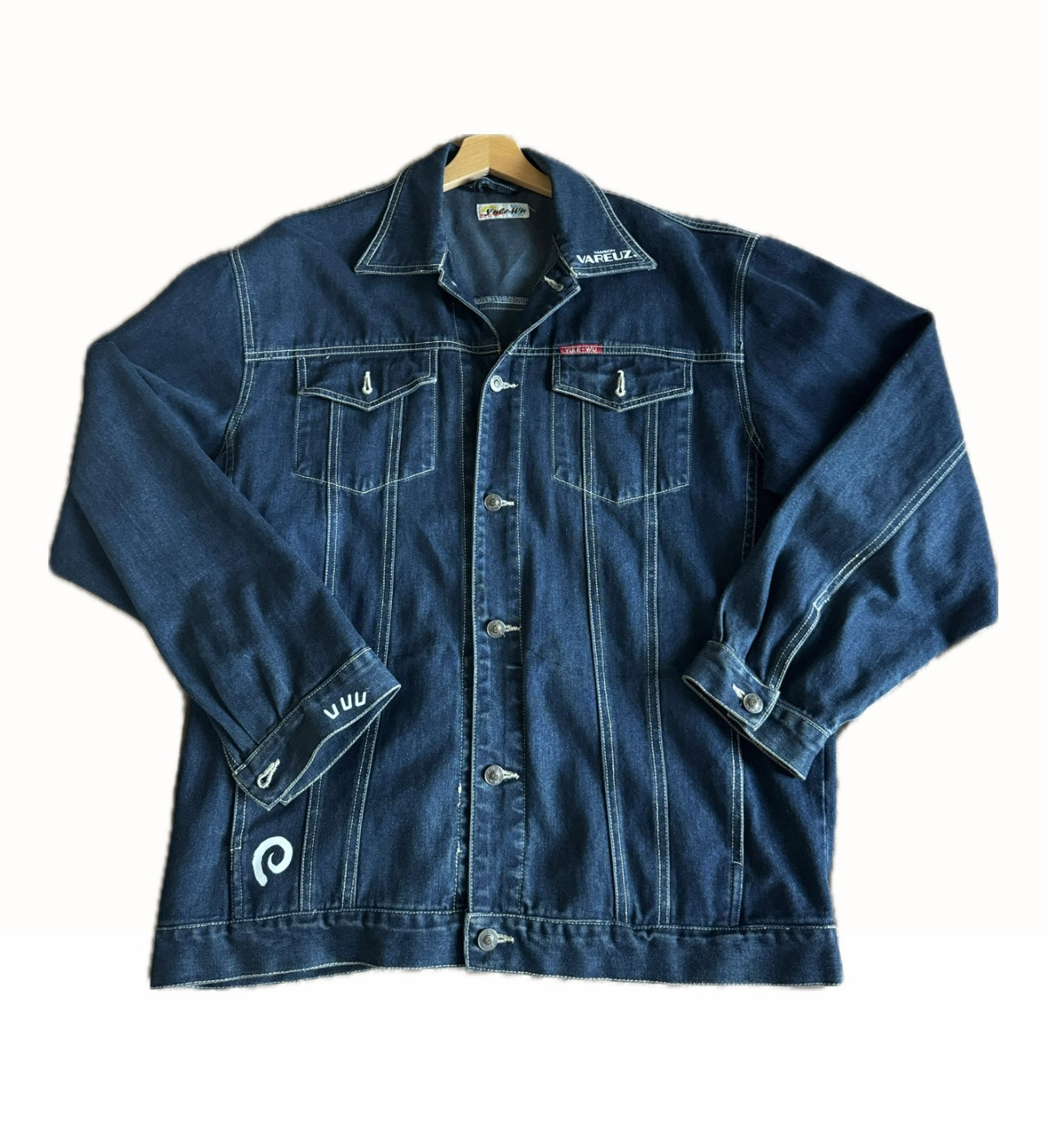 Denim jacket "The Sun Man" L/XL