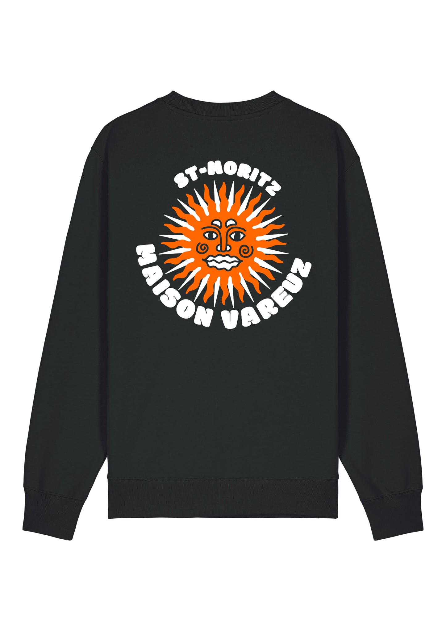 SWEAT SAINT-MORITZ NOIR "SUN"