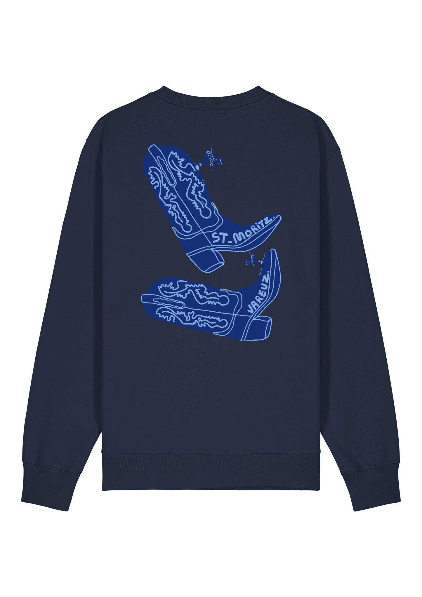 SWEAT SAINT-MORITZ BLEU "SANTIAGS"